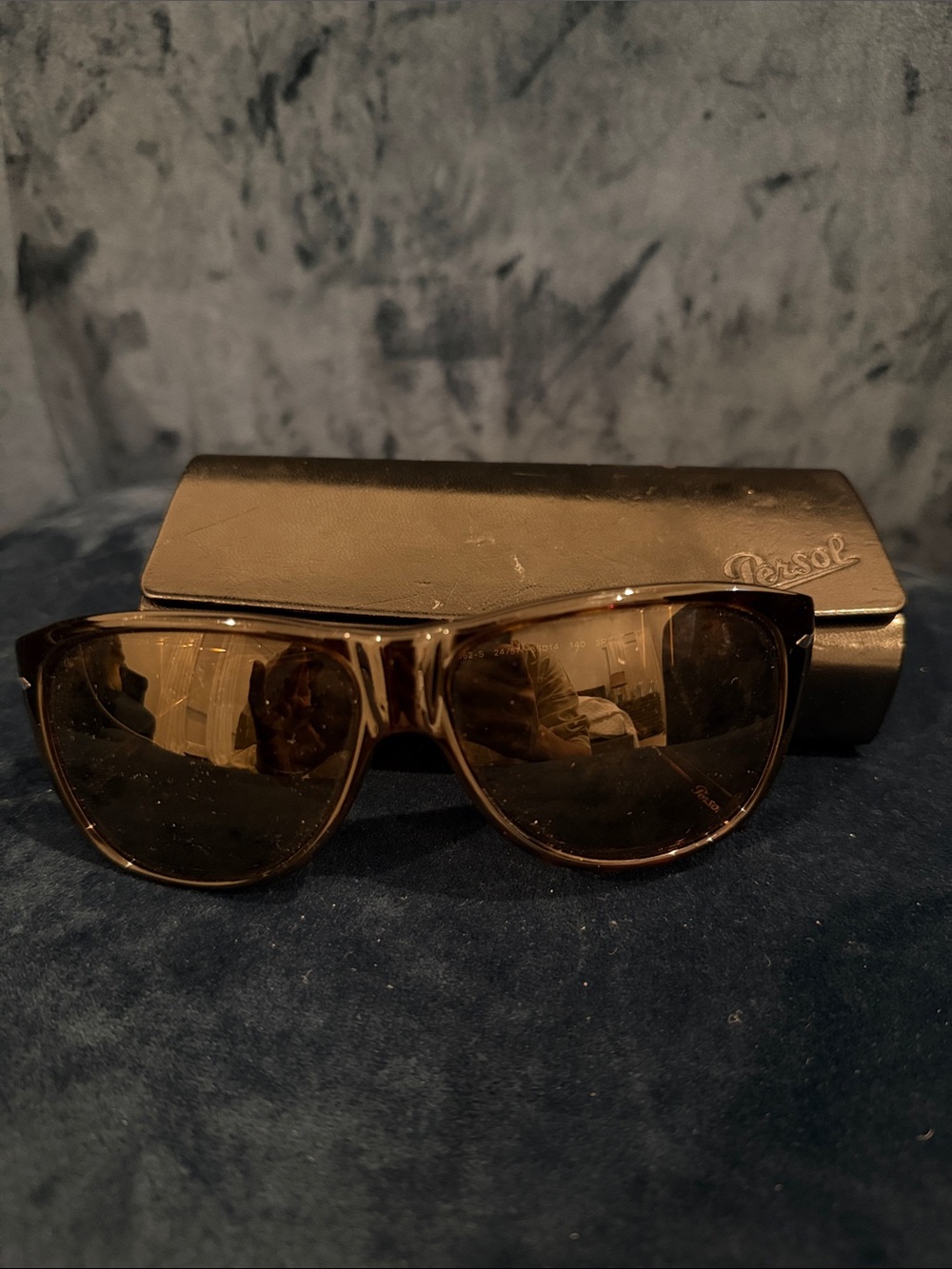 Persol Brown Tortoiseshell Sunglasses with Case